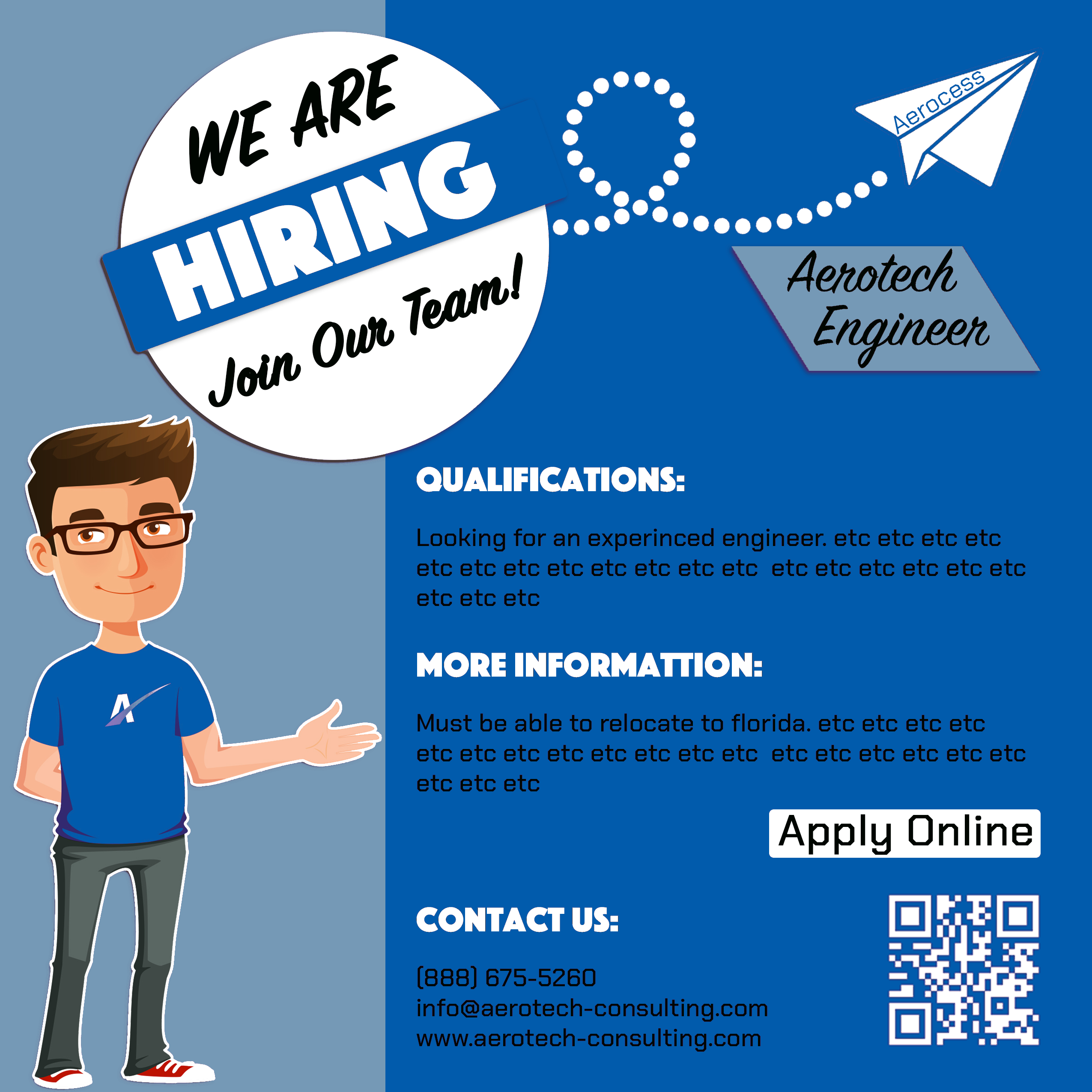 AeroTech engineer job advertisement